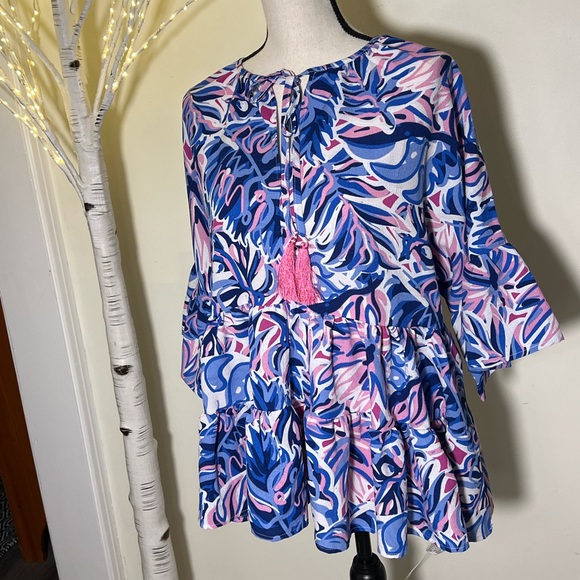 Simply Southern Ruffle Top - L - Picture 3 of 9